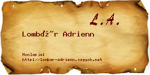 Lombár Adrienn névjegykártya